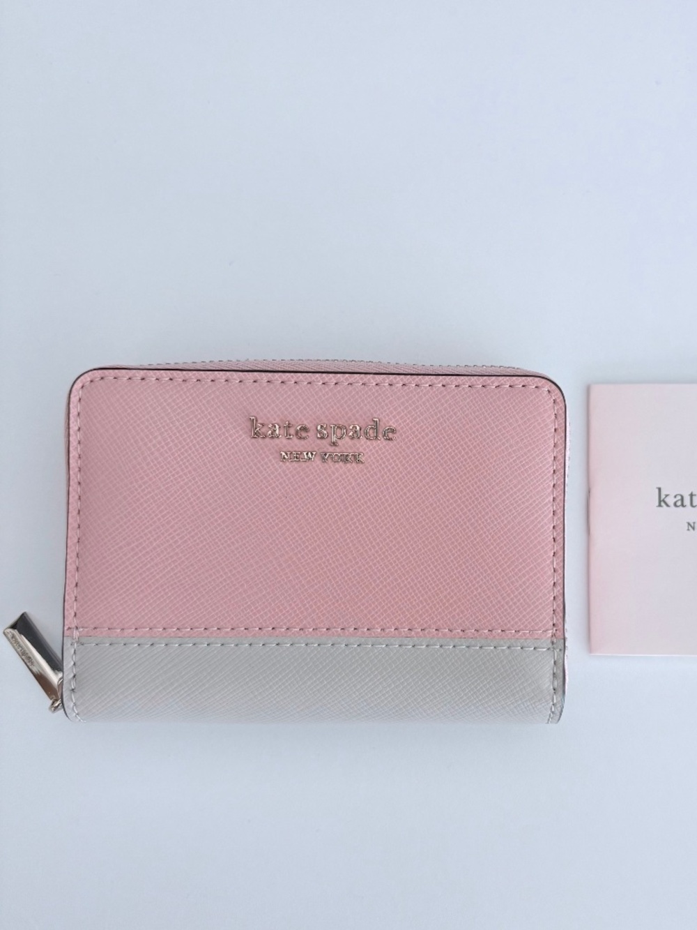 Kate Spade ♠️  Spencer Zip Leather Cardholder in Tutu Pink (NWOT)